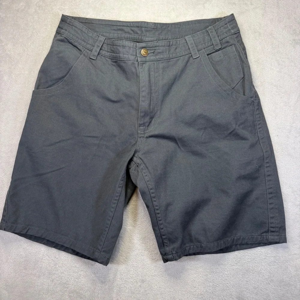 Kavu Mens 36 Shorts Gray Cotton Twill Outdoor Hiking Casual 5-Pocket Charcoal